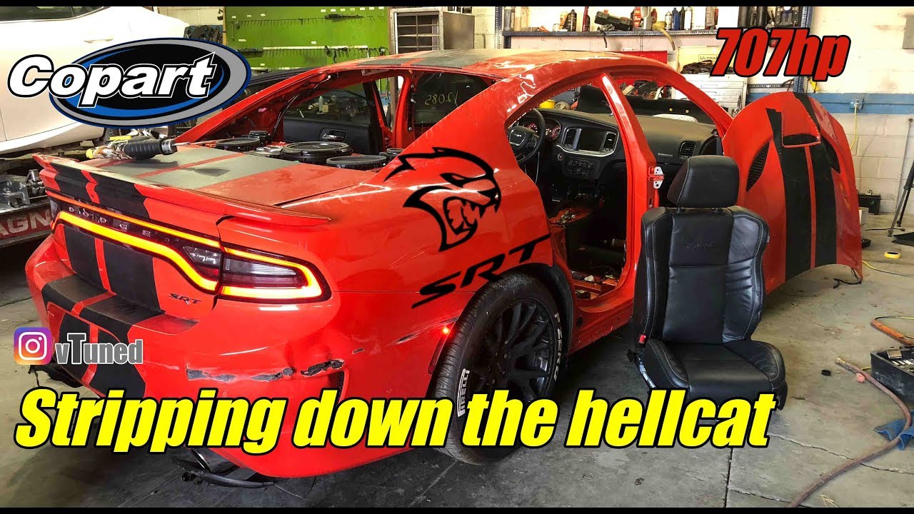 Rebuilding my wrecked charger hellcat part 1