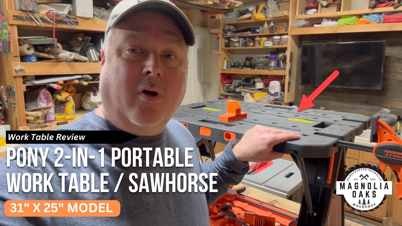 Портативный складной рабочий стол Pony Jorgenson. Честный обзор от Woodworker