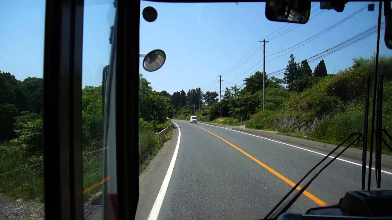 【前面展望】栗原中央病院～築館町～古川駅【栗原市民バス_日本縦断中！】