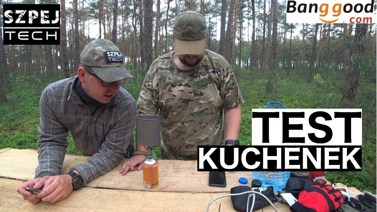 Test kuchenek - Naturehike NH17L035 T Stove, Alocs CS G22 Stove z Banggood i Meva-pol Spider