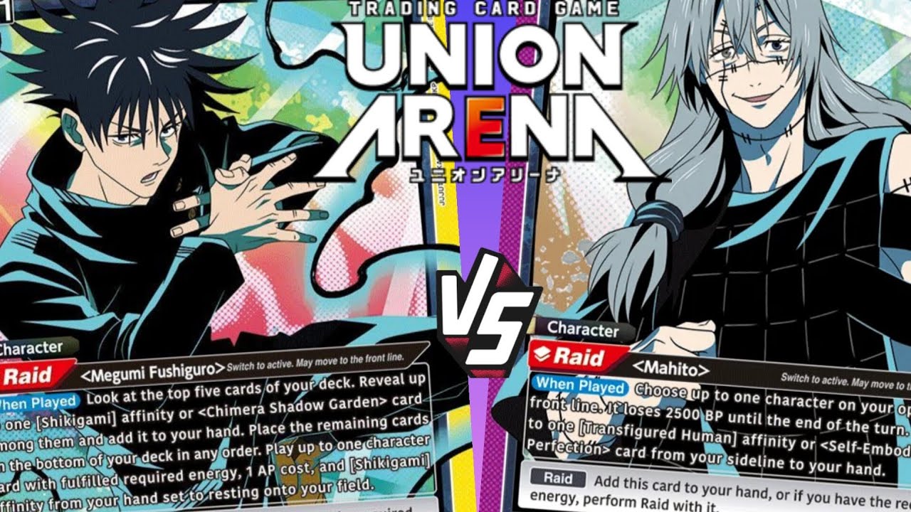 Battle of the Underdogs! | Purple JJK Mahito/Geto vs Yellow JJK Meguni/Nobara - Union Arena Gameplay