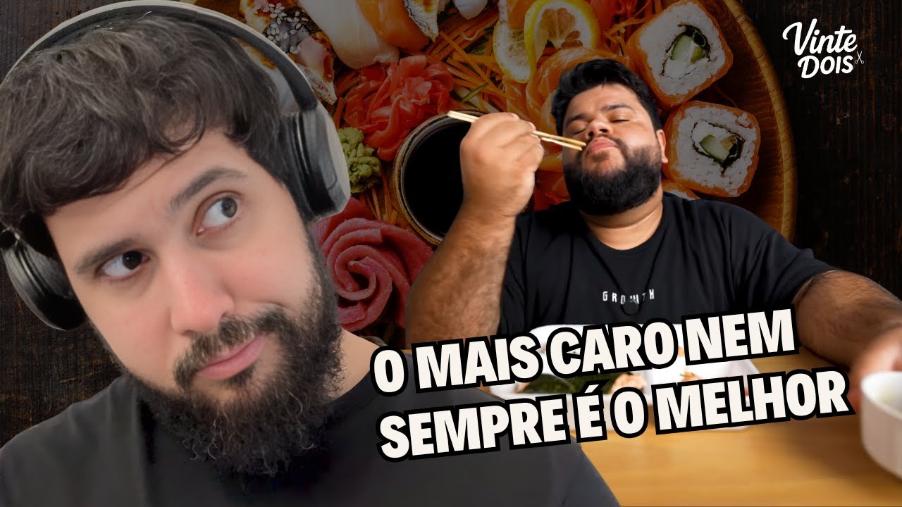 SUSHI MELHOR vs PIOR AVALIADO, É UM ABISMO DE DIFERENÇA