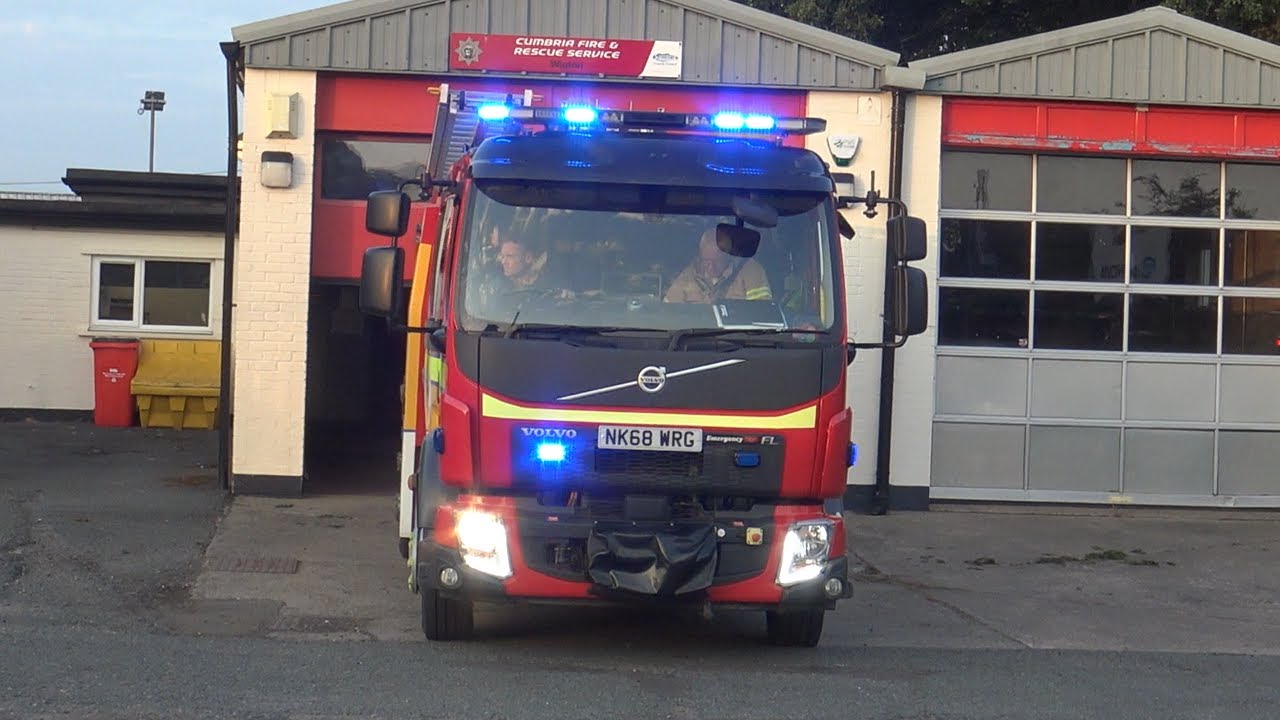 Wigton RETAINED Pump Turnout | Cumbria Fire & Rescue Service