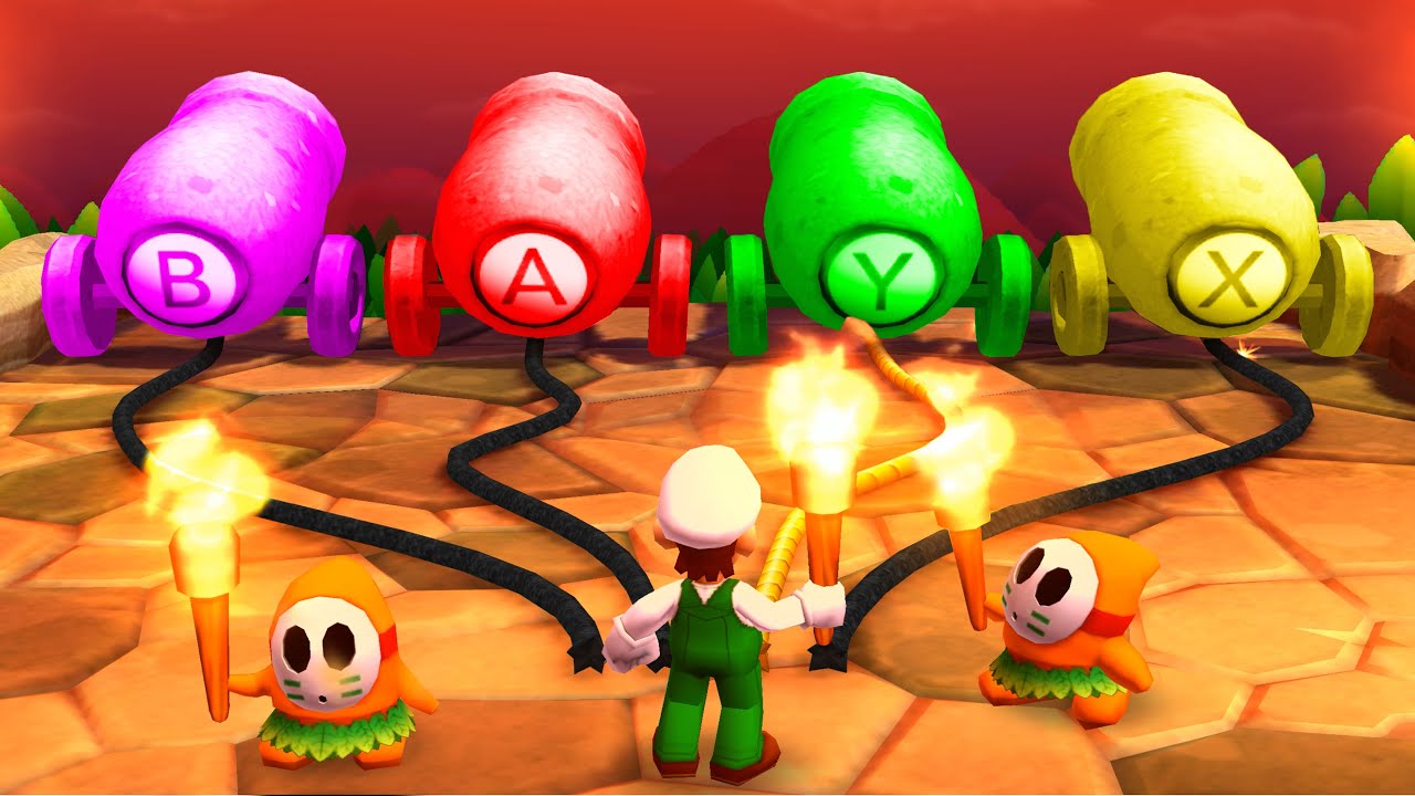 Mario Party The Top 100 Mod - Minigames - Luigi Vs Waluigi Vs Rosalina Vs Peach
