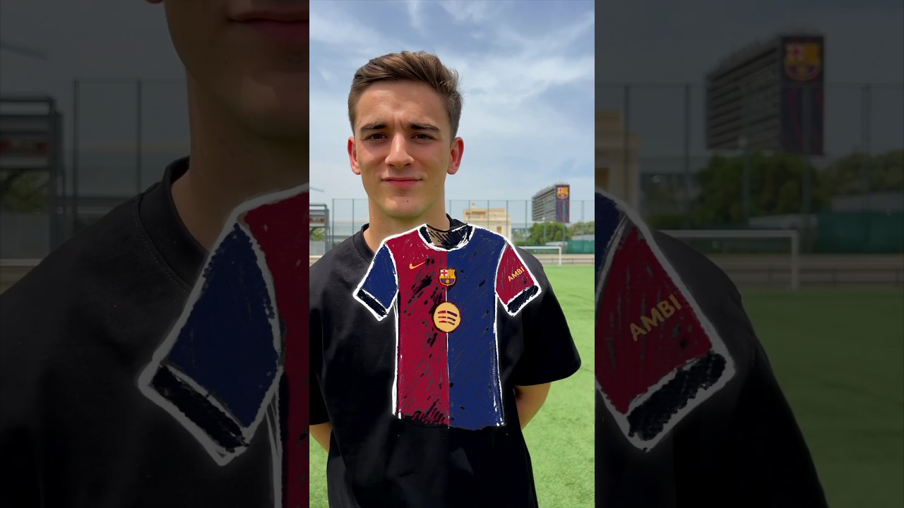 Design your ideal jersey with Gavi 🎨 #fcbarcelona #gavi #shorts