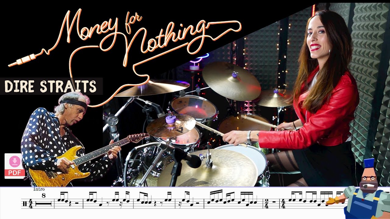 Money For Nothing - Dire Straits - Drum Cover (Drum Score)