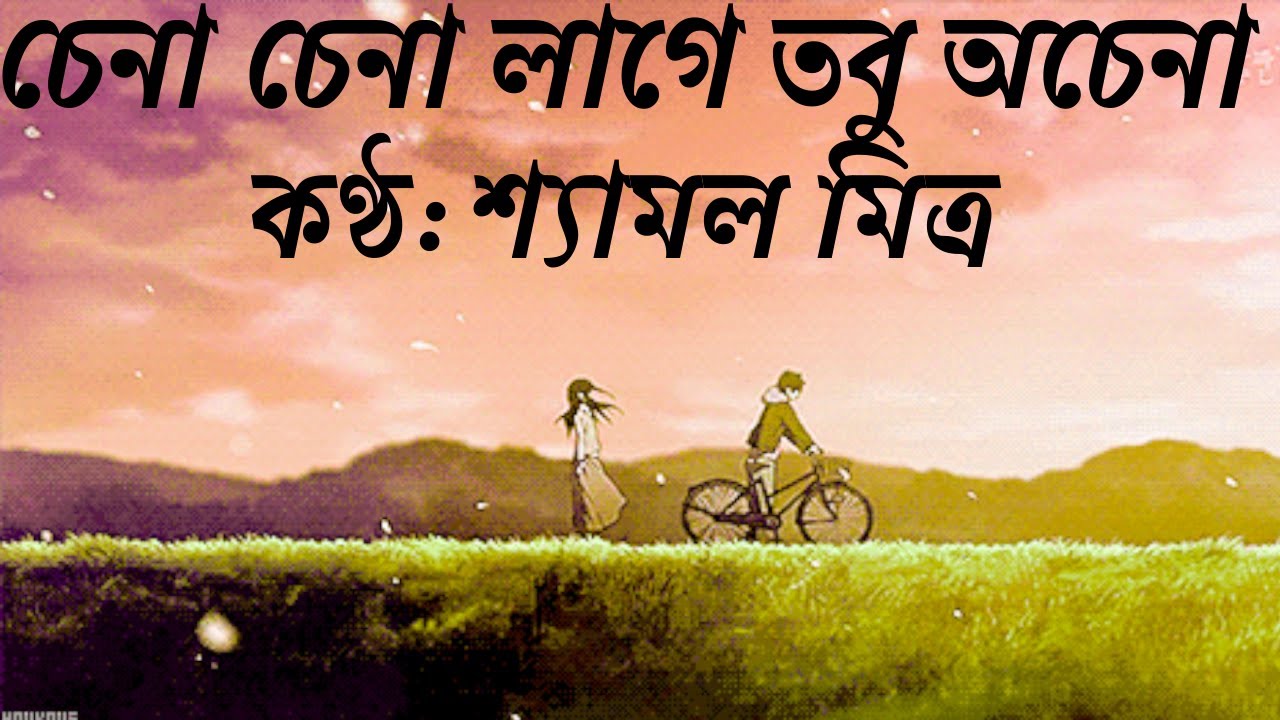 Chena Chena Lage (Lyrics in DB) by Shyamal Mitra l চেনা চেনা লাগে তবু অচেনা