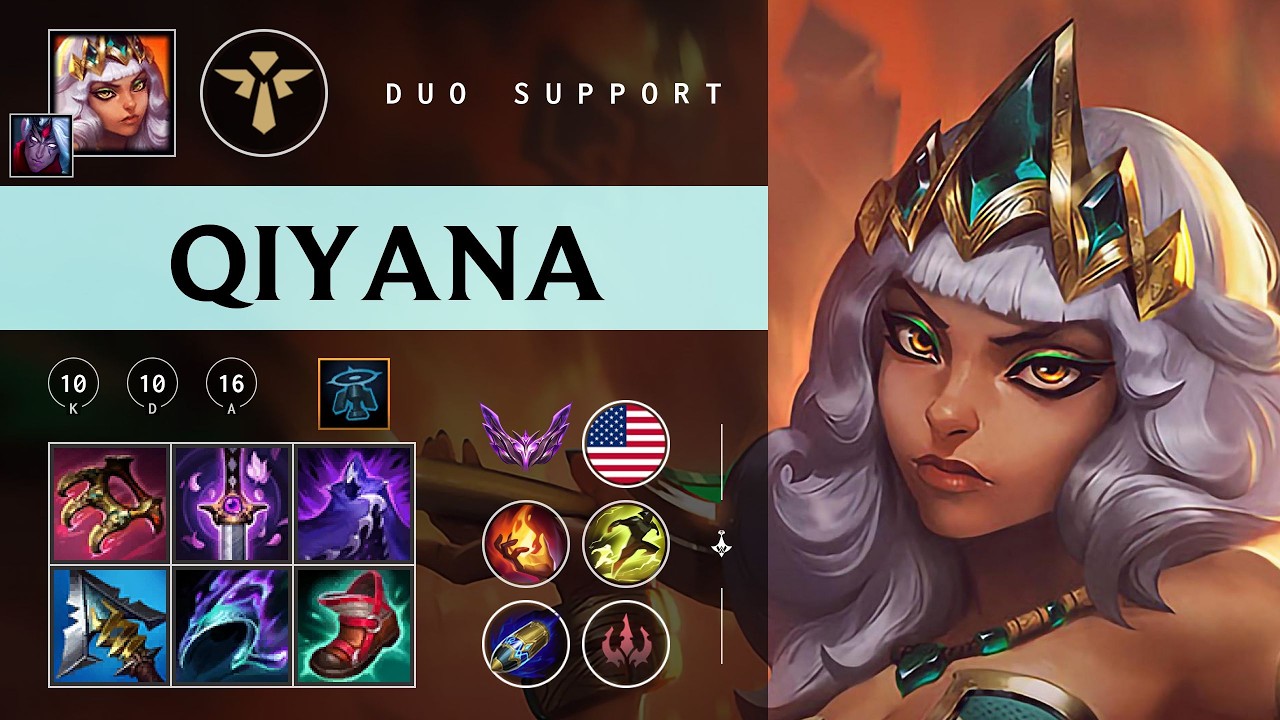 Qiyana Support vs Blitzcrank - NA Master Patch 26.04