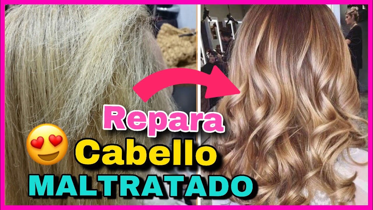 COMO REPARAR CABELLO DAÑADO CON ESTA MASCARILLA CASERA | NatyGloss