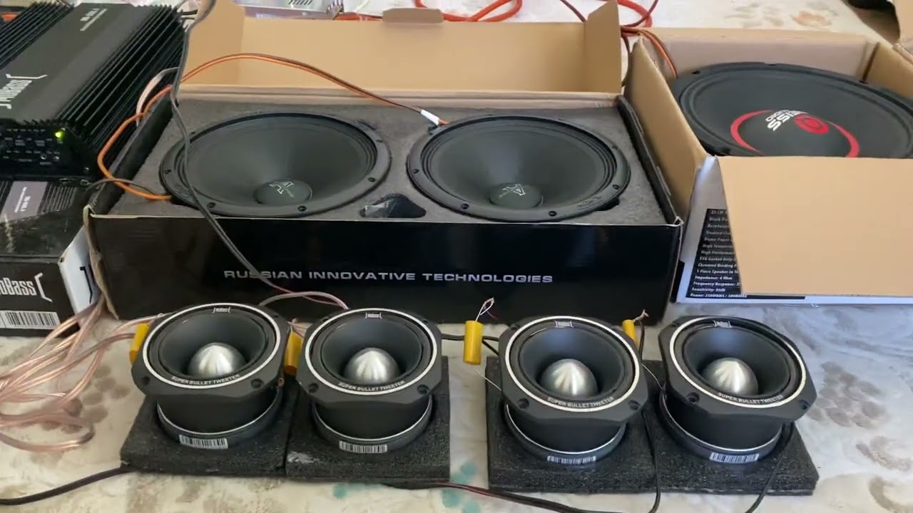 Forx XQ 48 DSP Apocalypse M81A Midrange, Reiss MB10X 25CM MidBass, MoBass MBT-03 Tweeter