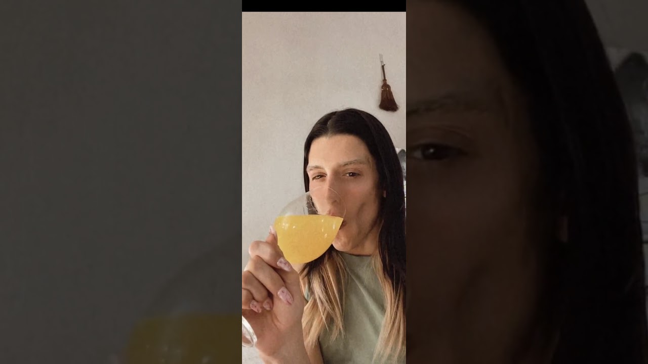 Arca sipping on a glass of gin, Instagram live