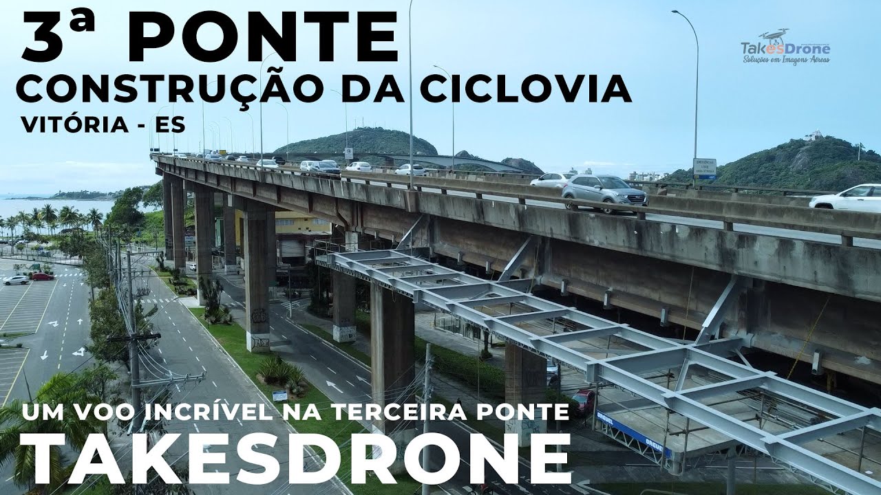 DRONE OBRAS DA 3ª PONTE * VOO INCRÍVEL *