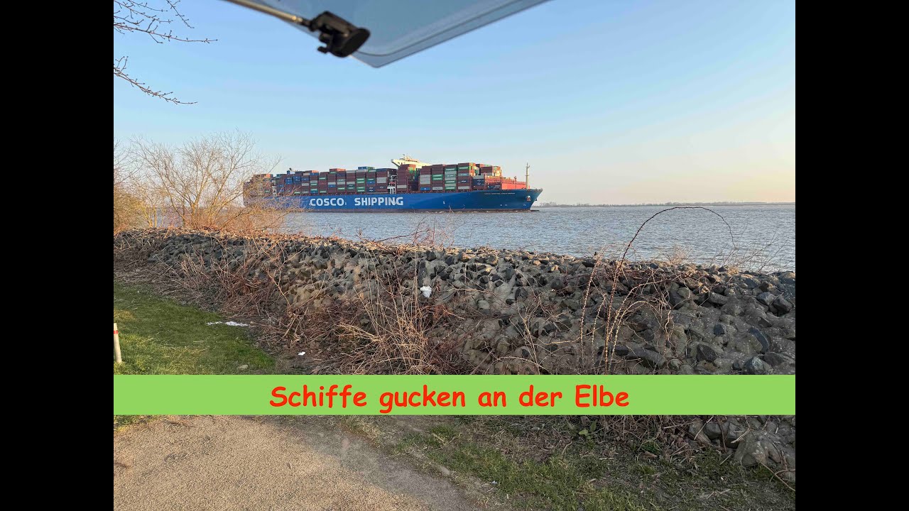02 Höppi Tour Altes Land und Schiffe an der Elbe gucken  mit dem Wohnmobil