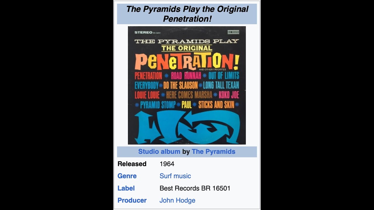 The Pyramids Penetration 1964 Surf Song