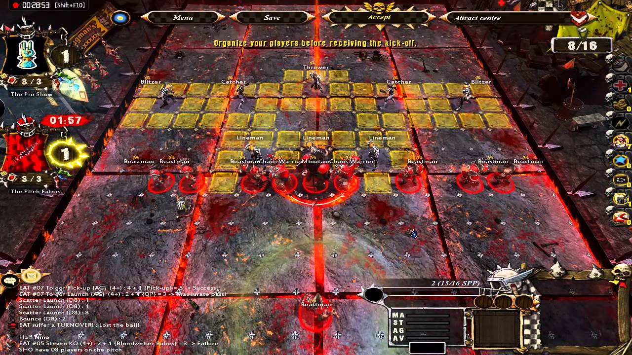 Blood Bowl UL Season 3 - Beeftain vs Rawke (Chaos v Elves)
