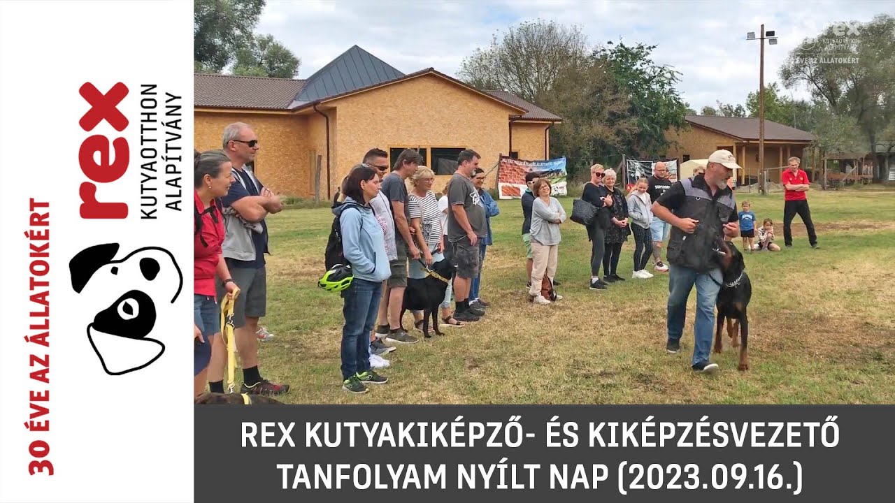 Rex kutyakiképző- és kiképzésvezető tanfolyam nyílt nap (2023.09.16.)