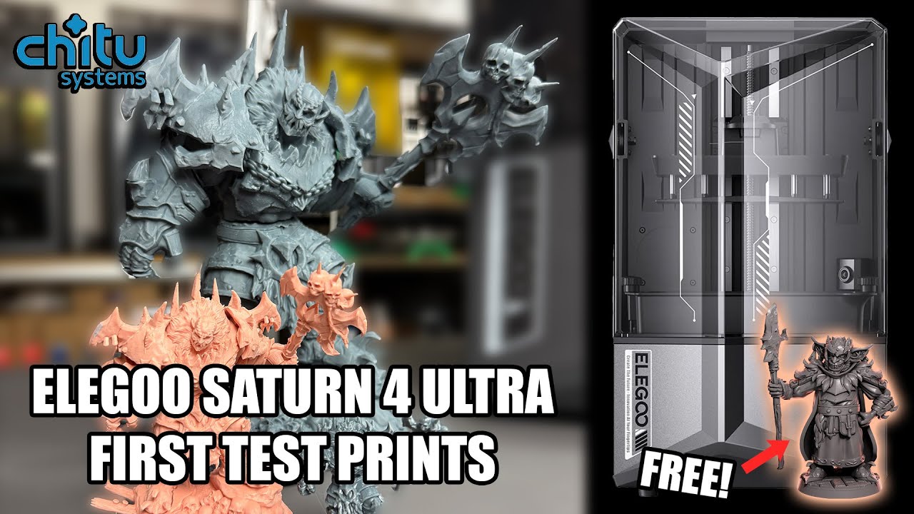 Elegoo Saturn 4 Ultra + Chitusystem Conjure Resin | Orc Minis & Baquir Test!