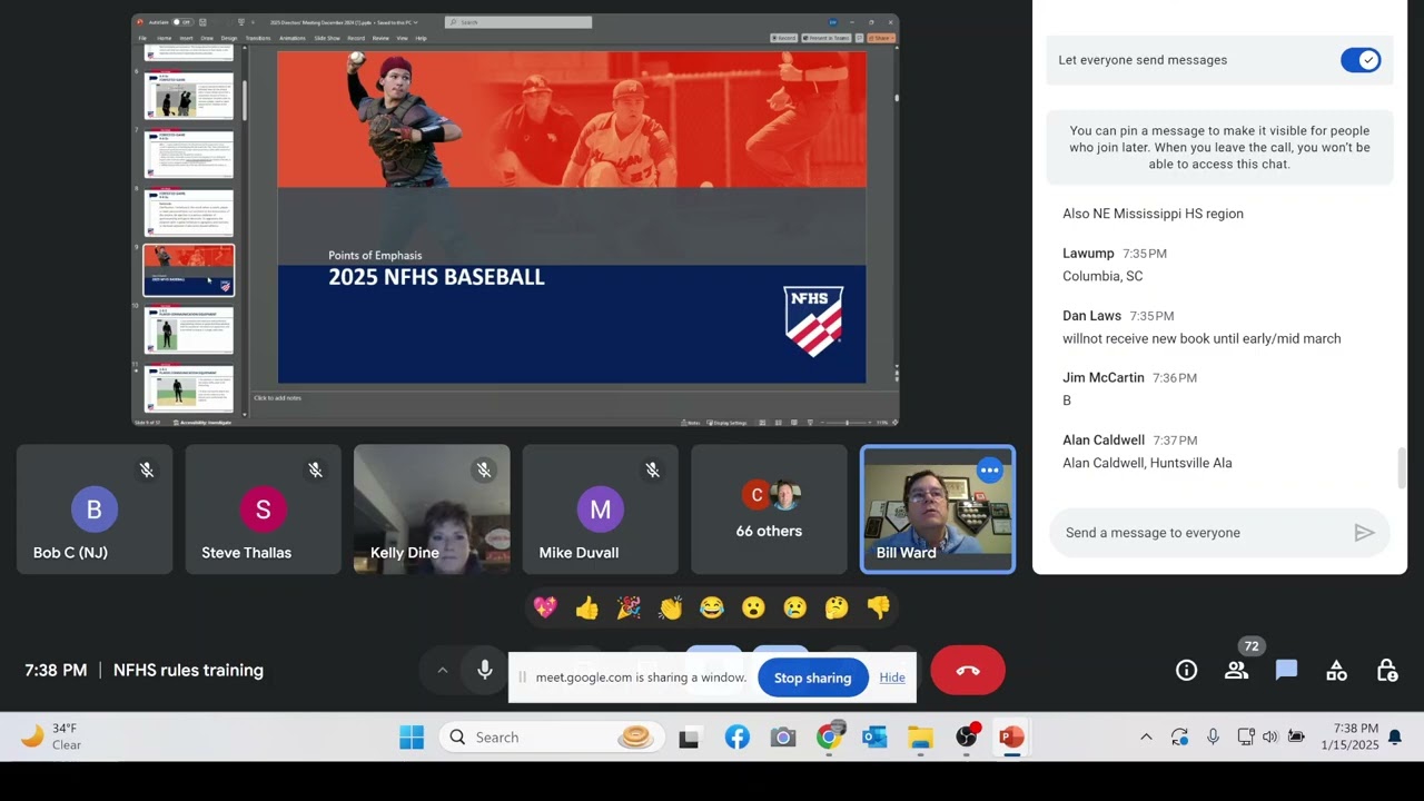 NFHS Rule 1 and changes Jan. 15, 2025