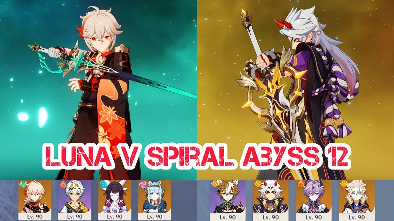 Kazuha Lunar Charge & Itto LUNA V Spiral Abyss 12