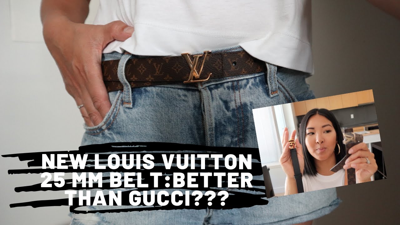 Ремень Louis Vuitton 25 мм | Примерка, размер и сравнение с моим ремнем Gucci