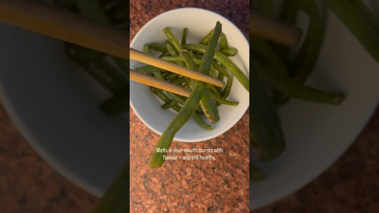 Aaj ka salad: sautéed green beans Melts in your mouth, bursts with flavour — and still healthy.