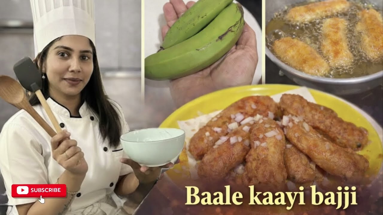 100%Perfect ಬಾಳೆಕಾಯಿ ಬಜ್ಜಿ 😋ಎಣ್ಣೆ ಹೀರಲ್ಲ 🔥|Baalekayi Bajji| Raw Banana Bajji | #bajji #snacks 