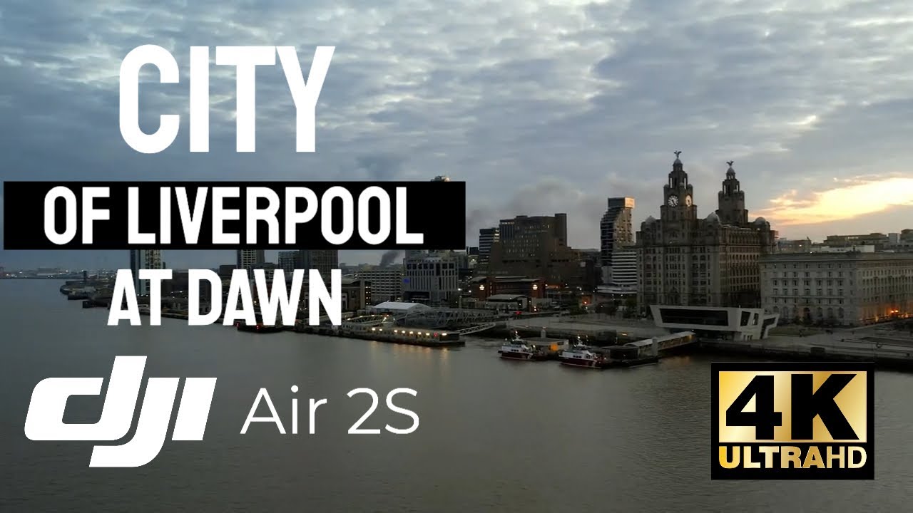 City Of Liverpool At Dawn (is a World Heritage Site) DJI Air 2S Drone