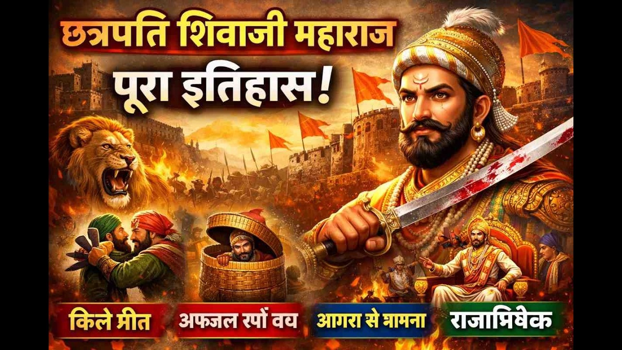 🦁 शिवाजी महाराज की वीर गाथा | How Shivaji Built Swarajya 🇮🇳