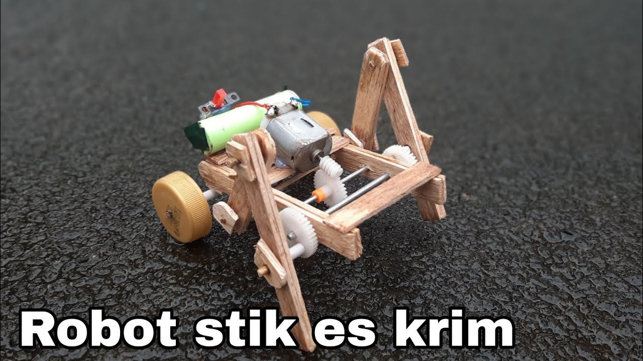 Diy membuat robot sederhana bertenaga batre AA