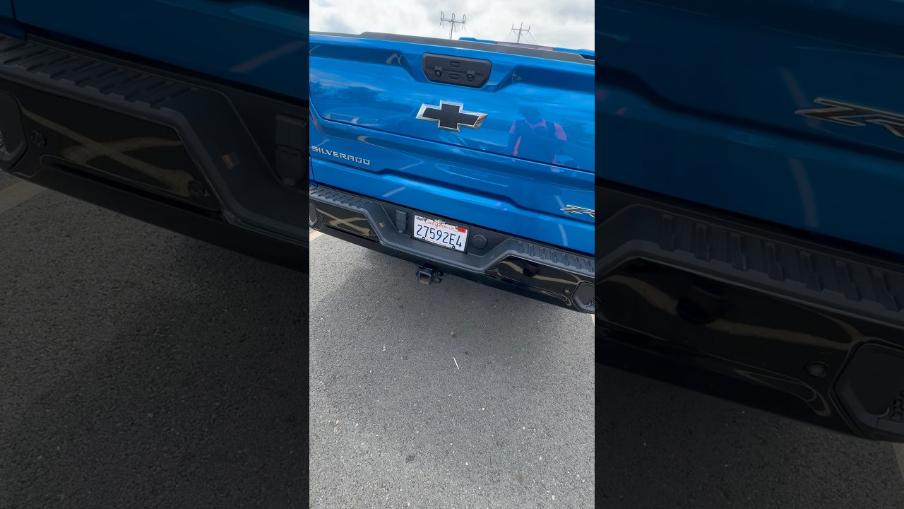 Chevrolet Silverado ZR2 Borla atak cat back exhaust cold start