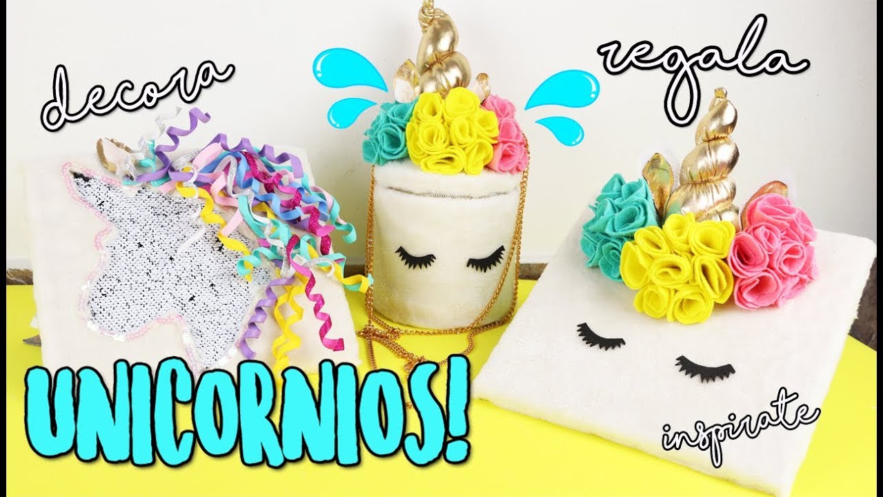 3 MANUALIDADES con Unicornios que amarás /  Manualidades con Mariel Picazo