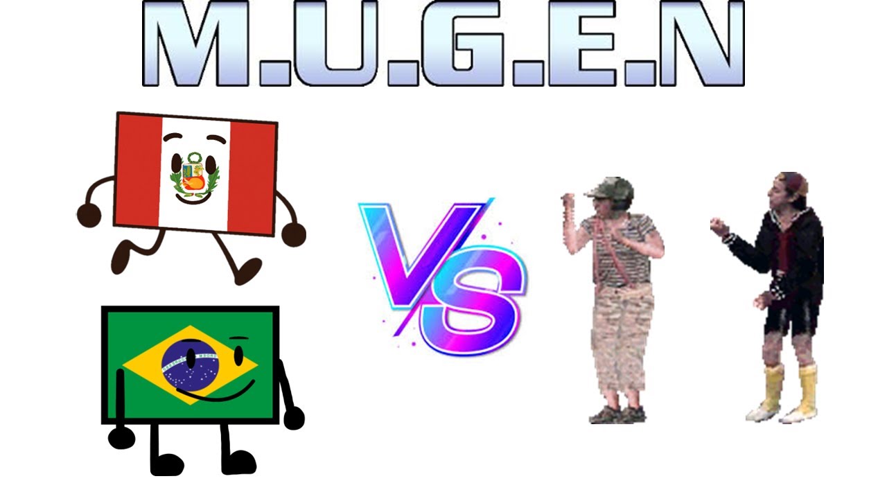 m.u.g.e.n Brasil flag y Peru flag vs Chavo y Quico