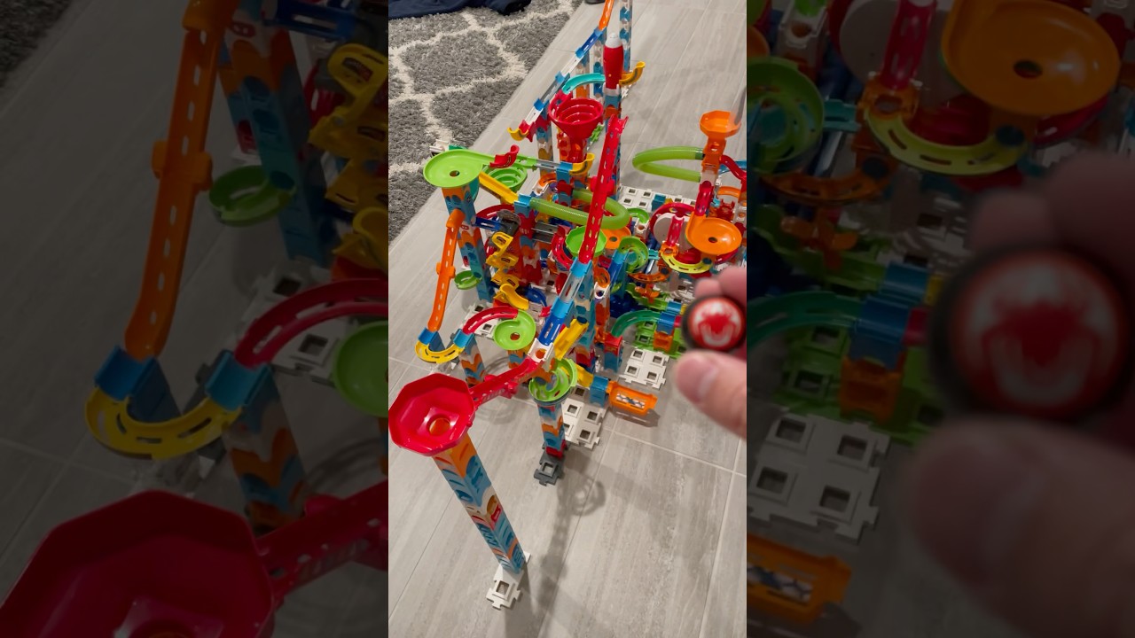 Extreme Set Marble Rush #marblerun #asmr #asmrsounds #satisfyingvideo #marblerush #vtech #spiderman
