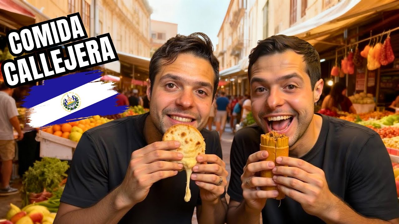 Probando la Comida Callejera MÁS Famosa de El Salvador 🇸🇻🔥