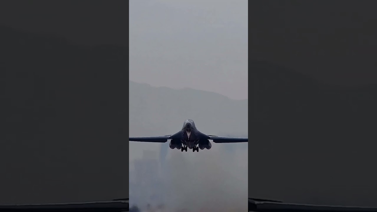 The Bone takeoffCredit: @randylewismedia.#b1b #lancer #bone #takeoff #loud #runway #rocknroll #hot
