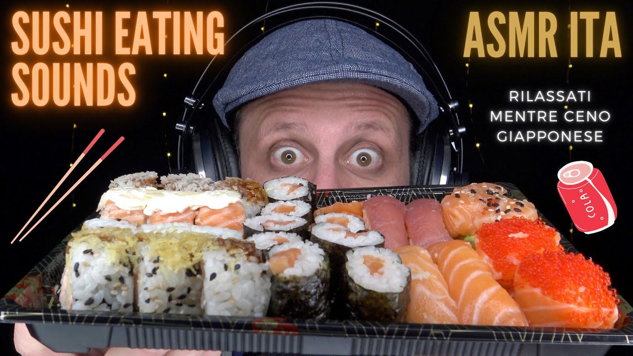ASMR ITA | Una cena RILASSANTE e leggera, a base di sushi | Mukbang & Eating Sounds 😌🍣🍱