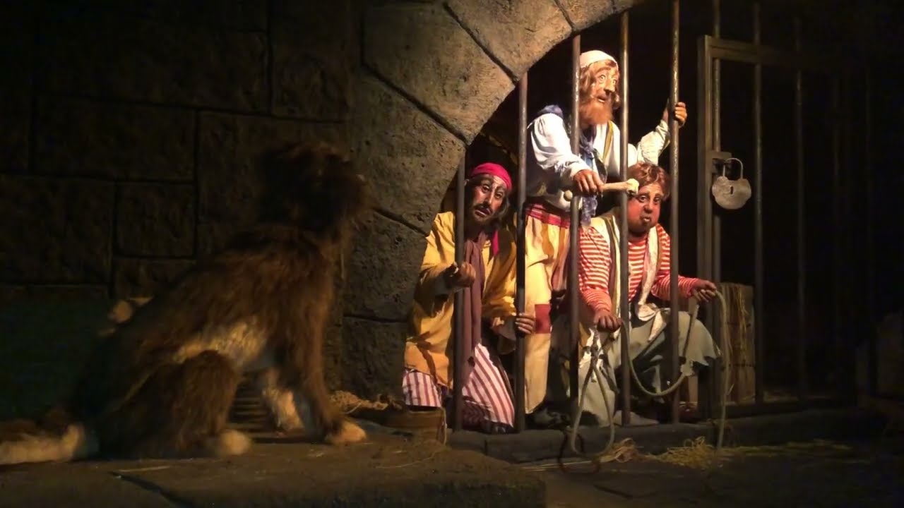 Walt Disney World June 2018 Pirates of the Caribbean end jail scene