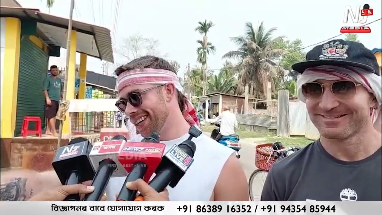 যোৰহাটৰ ৰাজপথত বিদেশী পৰ্যটক