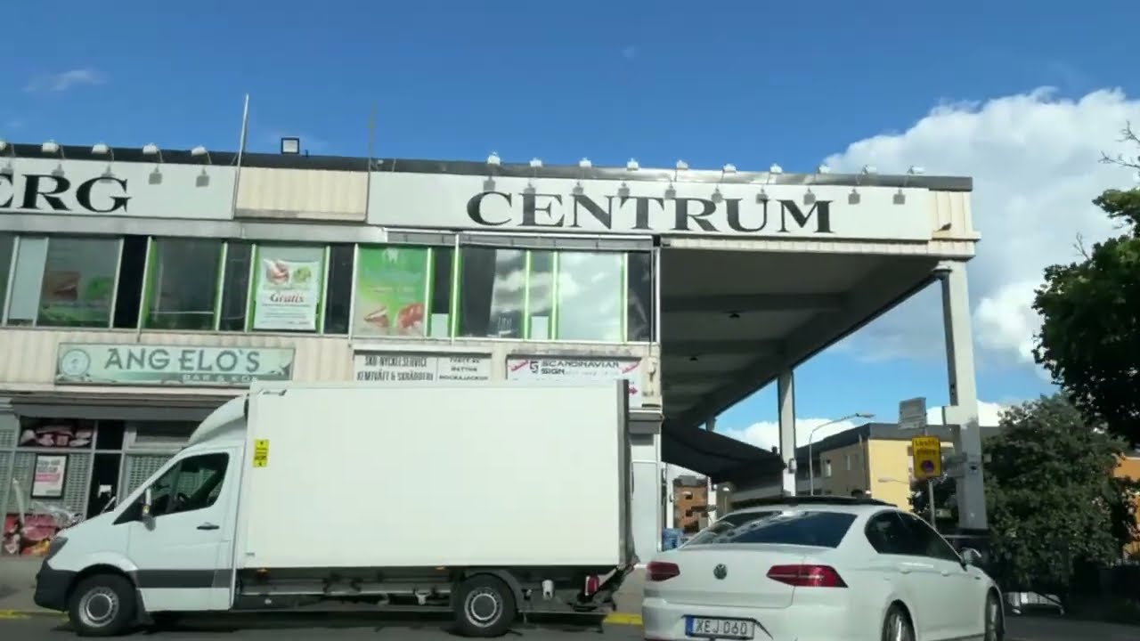 Sweden, Stockholm, Virtual Drive From Bredäng St1 to Vårberg Centrum Parking | Relaxing Road Trip