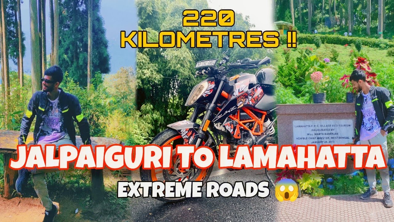 Jalpaiguri To Lamahatta 🗻 || 220KM With Duke 250 🗯️ || @motokiid