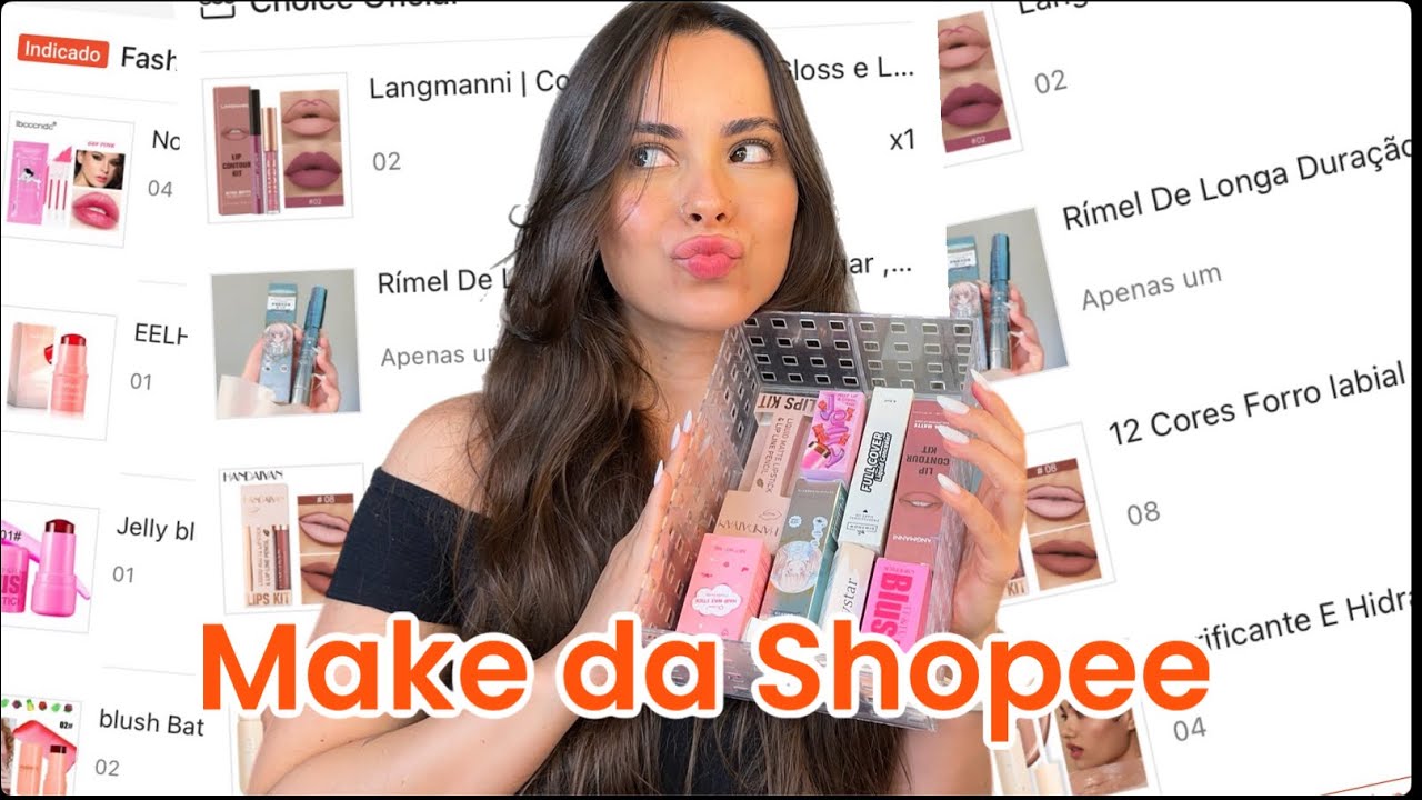 COMPRINHAS DE MAKE BARATA DA SHOPEE | Choice official shop | ep 5