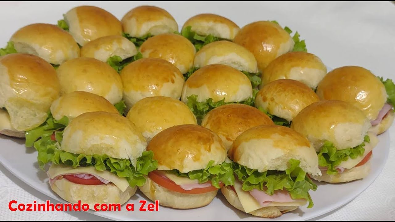 Mini lanchinhos para festas, fácil de fazer, ótimo para vender