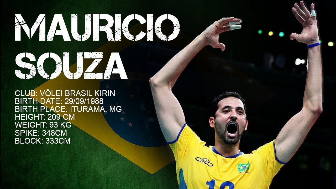 Top 15 Best Volleyball Spikes by Mauricio Souza | World League 2017| Brazil Volleyball
