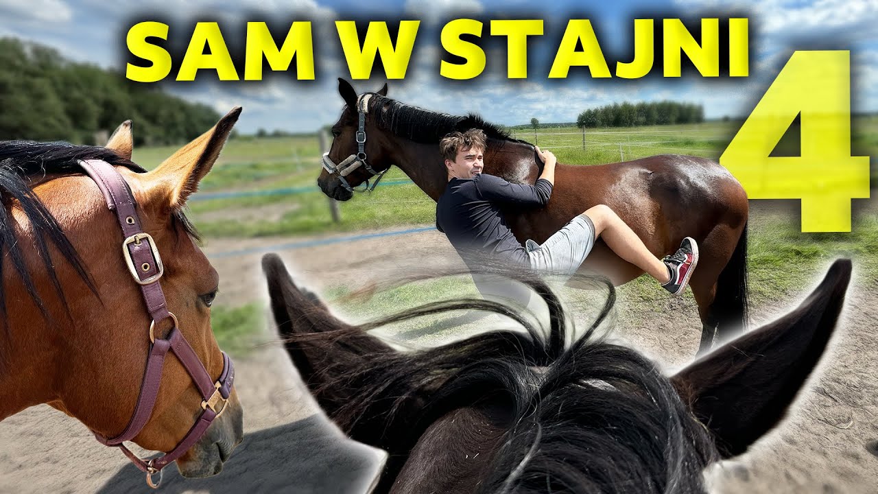 stara na wakacjach, a ja zostałem SAM W STAJNI #4