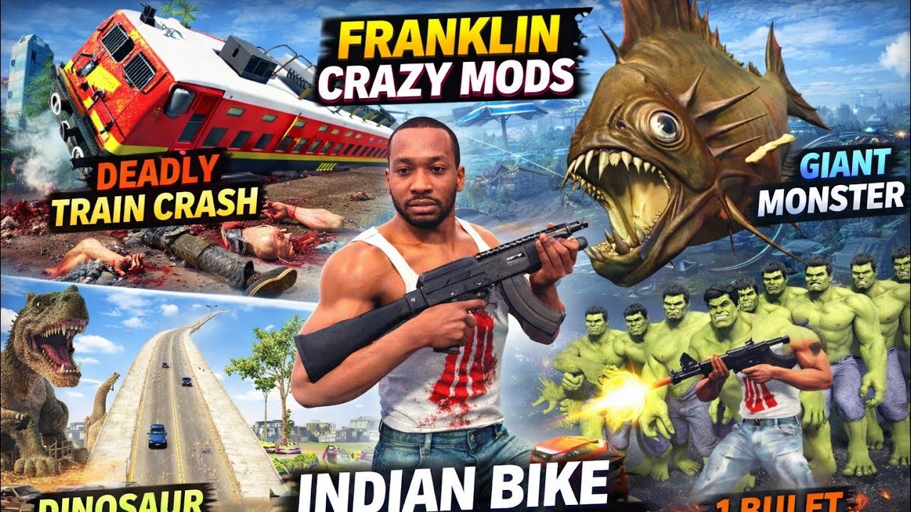 Indian bike driving 3d new update 😍 cheat code 😱 full enjoy Gta 5 add ho gaya
