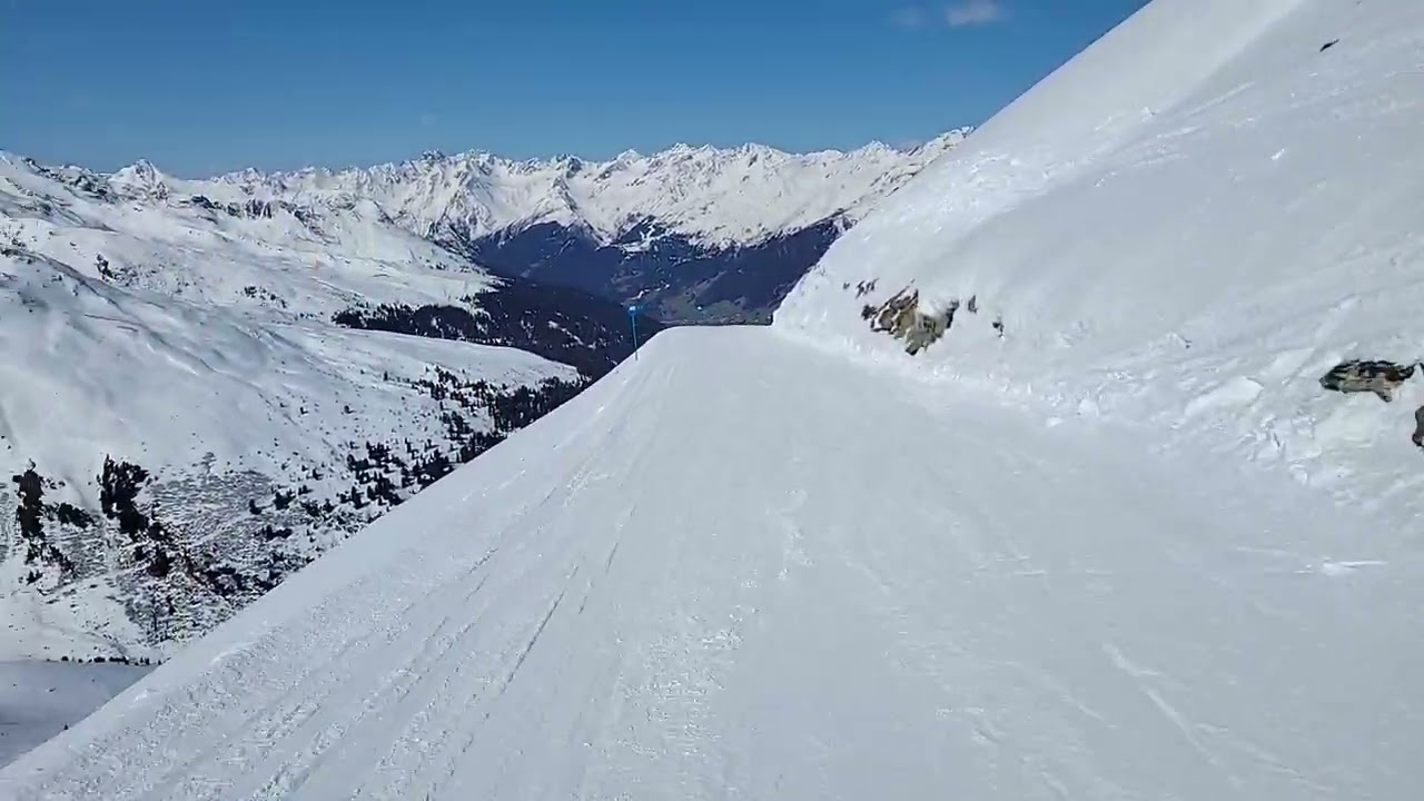 See/Paznaun, Abfahrt Nr. 40 von der neuen Furglerblick-Gondel
