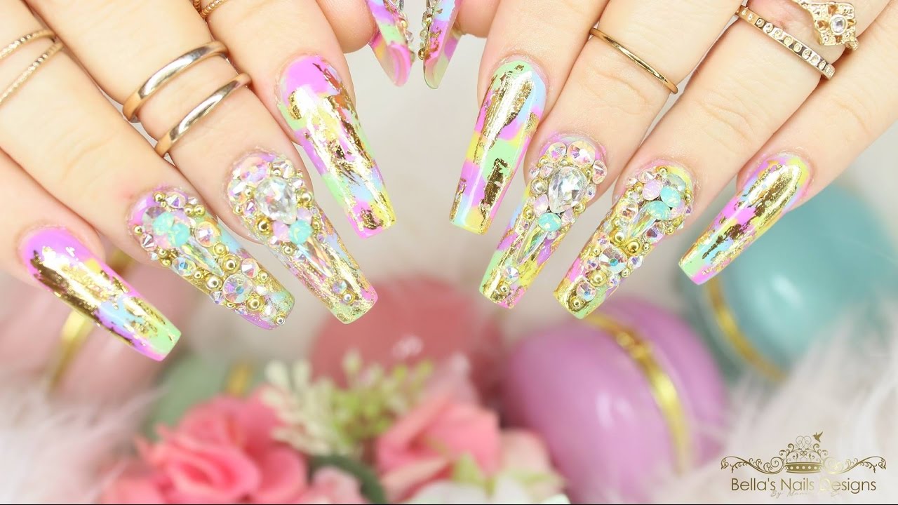Como Hacer Uñas Acrilicas Largas ♡ Pimaverales ♡