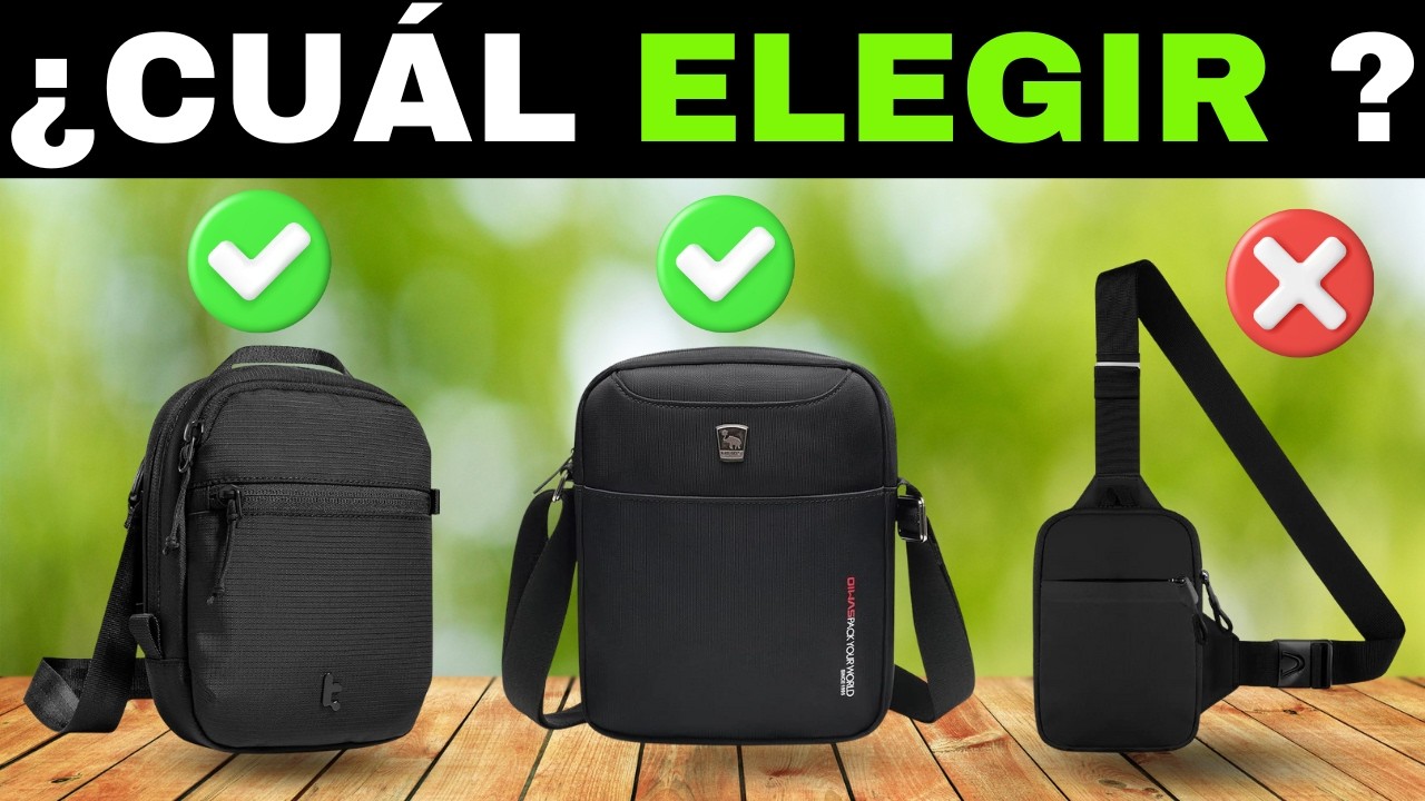 ✅ 7 MEJORES Bandoleras Hombre BARATAS de Amazon [2026] 🧳 Bolsos Cruzados de Hombre [Calidad-Precio]
