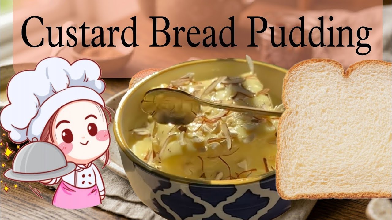 Custard Bread Pudding Recipe Easy Simple and Tasty Recipe With @Kajalkitchen07 #custardbreadpudding 