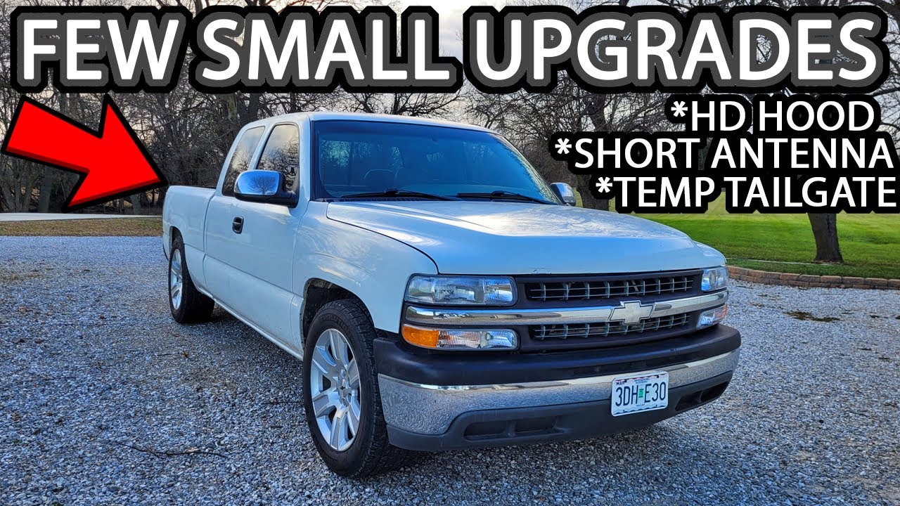 Daily Driver Bubble Eye Silverado aka 90s Truck Get a Few New Parts! (HD Hood and Short Antenna)